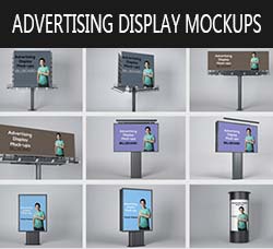户外广告牌展示模型：Advertising Display Mockups